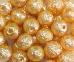 Glasperle Kreppperle 4mm, orange