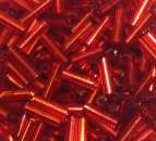 Glasstifte  7mm rot mit Silbereinzug