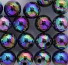 Wachsperlen 3mm schwarz irisierend rainbow