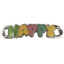 Shoe-Charms Happy nickelfrei