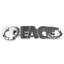 Rayher Shoe-Charm Peace, 50x11mm, nickelfrei