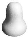 Styropor Glocke voll, 7cm
