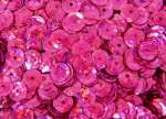 Pailletten gewölbt 6mm Hologramm pink 3500 Stück in SB-Box